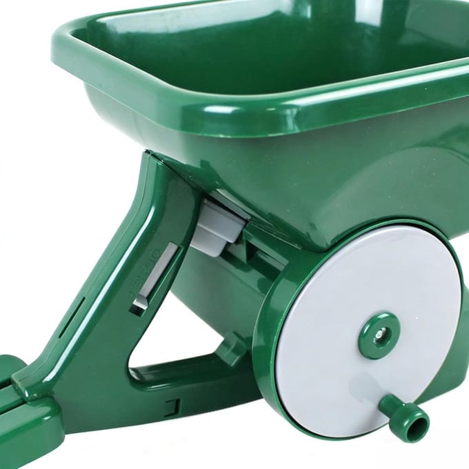Handstrooier - Zaad strooier - Gazon onderhoud - Ergonomisch ontwerp - 3 liter capaciteit - Groen