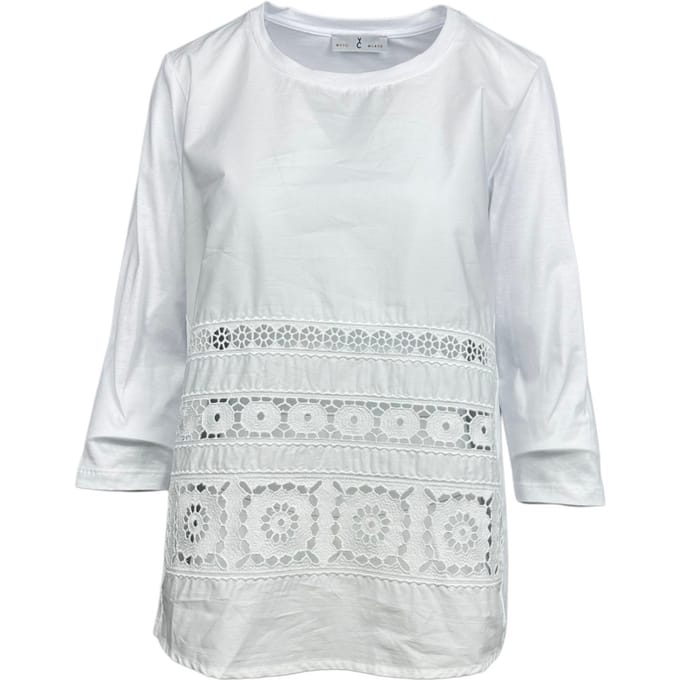 Whyci T-shirt en Polo Bianco