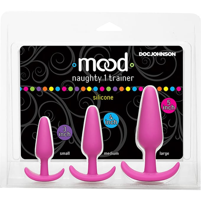 Doc Johnson Naughty 1 - Butt Plug Trainer Set pink