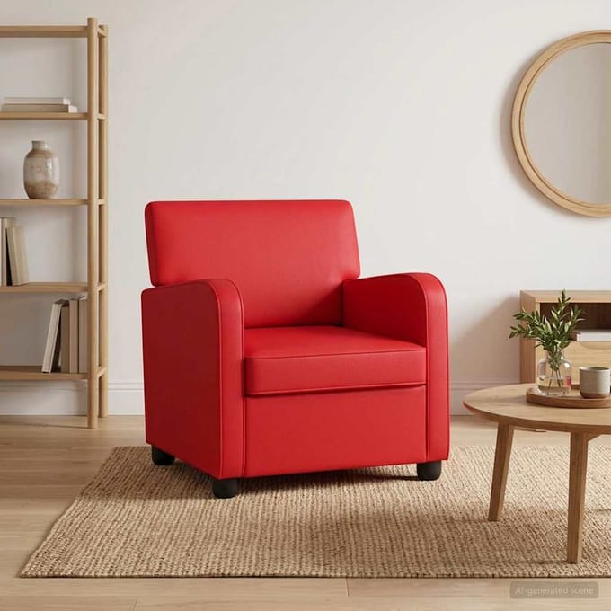 vidaXL - Fauteuil - Rood - Kunstleer