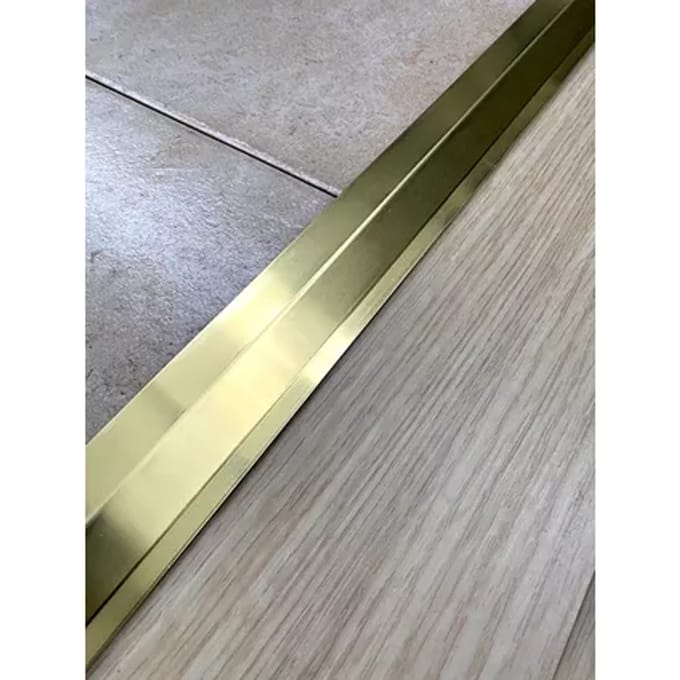 Gerflor Drempelprofiel - Messing - 50x8mm 0,83m - Zelfklevend