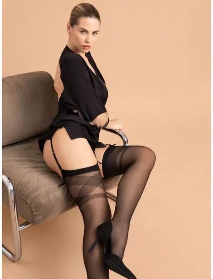 Fiore - Losagne - Kousen - 20 denier - Zwart S