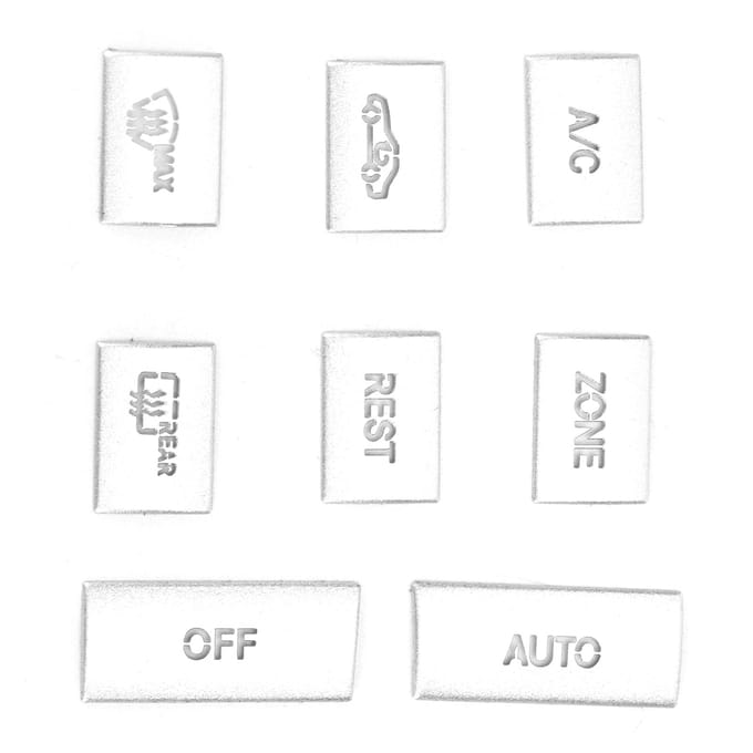 8 stuks Airconditioner Knop Knop Cover Trim Vervanging voor Mercedes-Benz E-Klasse W212 2010-15 white