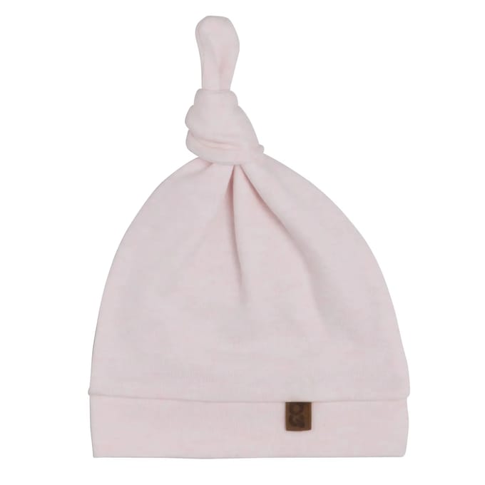 Baby's Only Knoopmutsje Melange - Classic Roze - 0-3 mnd - 100% ecologisch katoen - GOTS