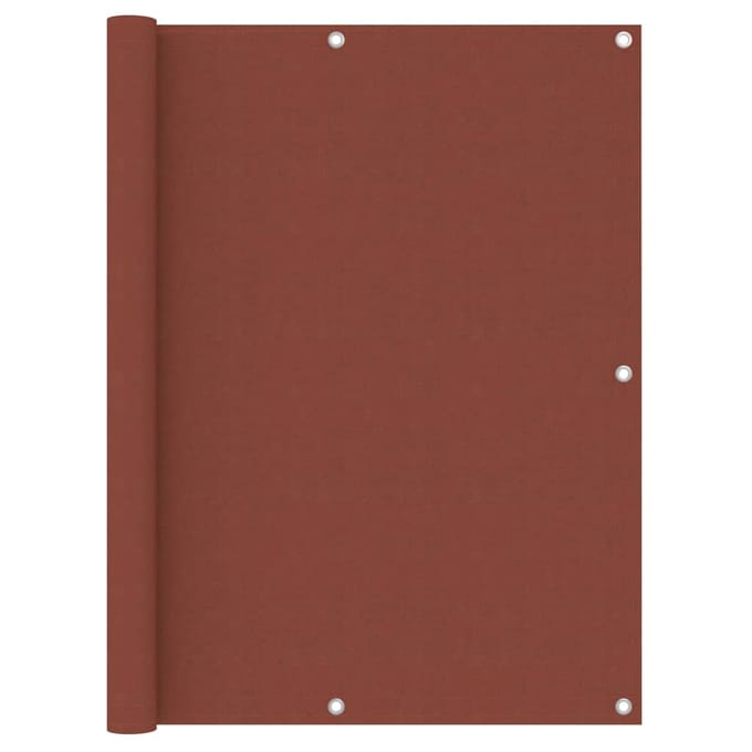vidaXL - Balkonscherm - 120x500 - cm - oxford - stof - terracotta