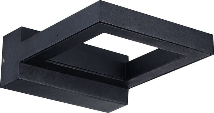 Sylvania armatuur surface wall square zwart