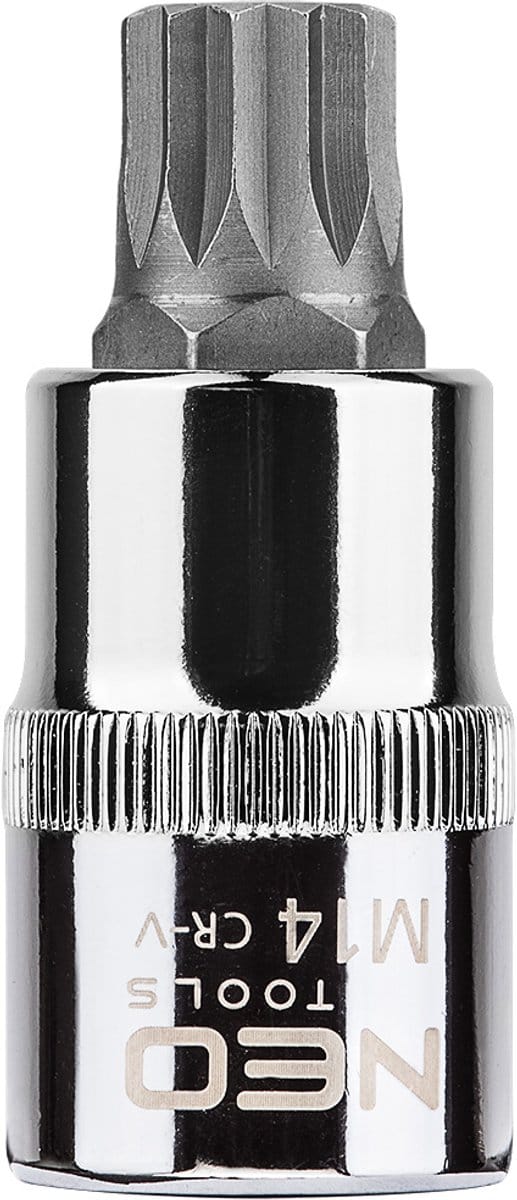 NEO Serie - Spline Dop - M14 - 55 mm - Chromo-vanadium Staal