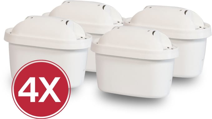 Eccellente Max+ Filterpatronen geschikt voor Brita filterkannen - 4 stuks