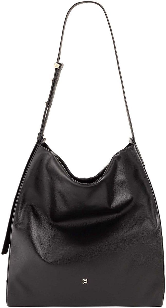DuDu Up Schoudertas Leder 32 cm - Dames - black nude