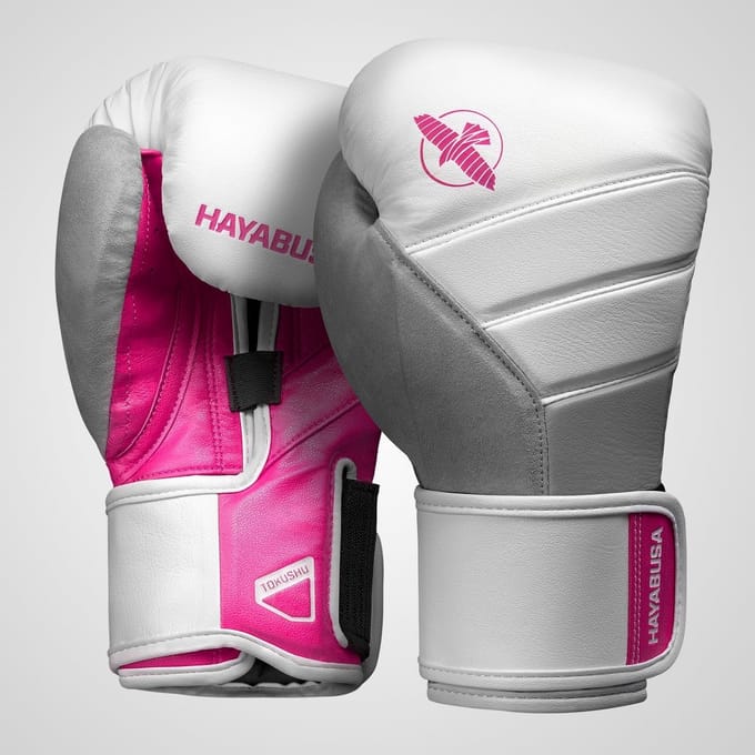 Hayabusa Dames Bokshandschoenen T3 Wit Roze Kickboks Handschoenen