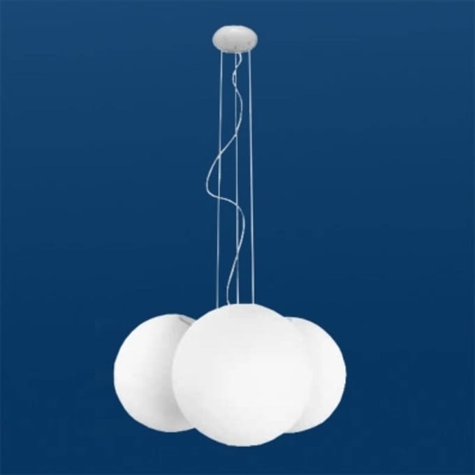 Linea Light Opvallende hanglamp Oh, 3-lichts