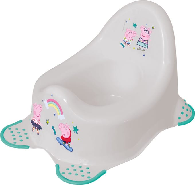 Keeeper Peppa Pig Plaspotje - licht grijs
