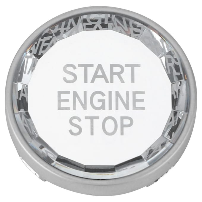 Auto MOTOR START STOP Kristallen Knop Directe Vervanging Geschikt voor 1 3 4 5 6 7 8 Serie gray