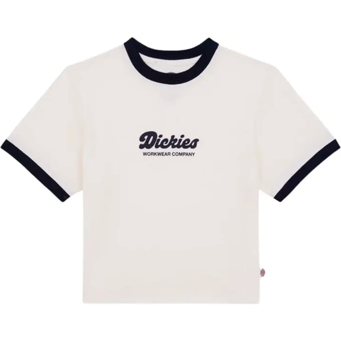 Dickies Lewistown Ringer T-shirt Met Korte Mouwen Wit L Vrouw