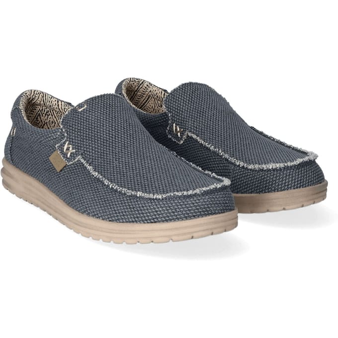 HEYDUDE Mikka Braided Sneakers blauw Canvas - Maat 41