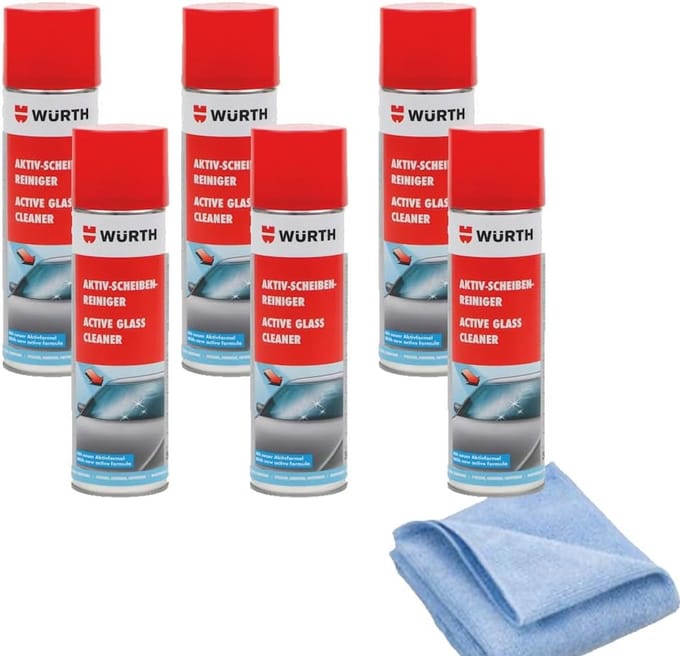 6x Ruitenreiniger Schuim + 1 Gratis Microvezeldoek