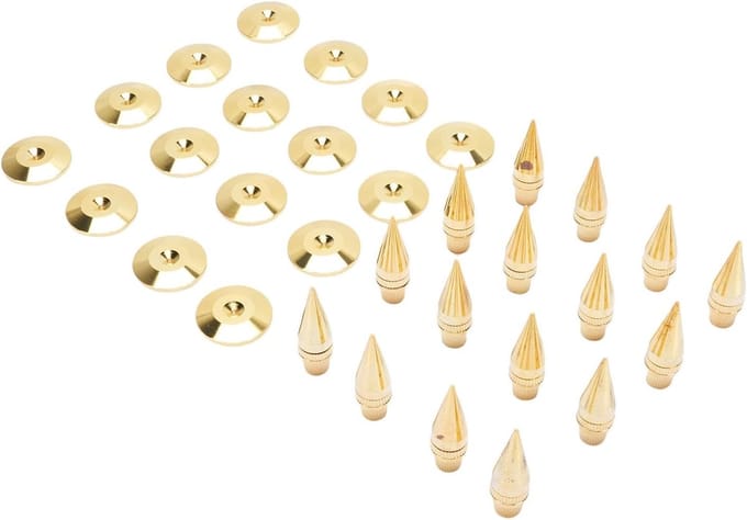 Luidspreker Spikes - Isolatie Spikes - Zuiver Geluid - Verstelbaar Koper - 16 Stuks - Koper