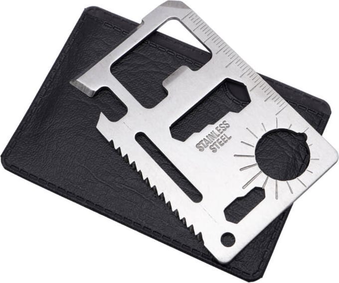 "CGB GIFTWARE THE HARDWARE STORE Multifunctionele tool met 11 functies van roestvrijstaal met "