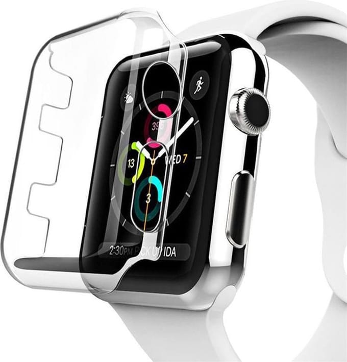 Beschermhoes - Apple Watch Series 1 38mm - transparant - 4H bescherming