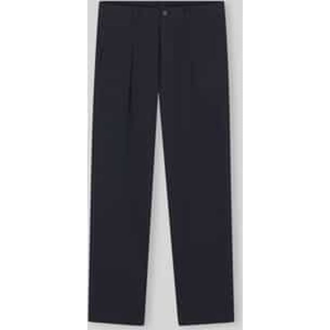 straight fit chino van katoenmix model 'CHINO_ST_PLEATED_1'