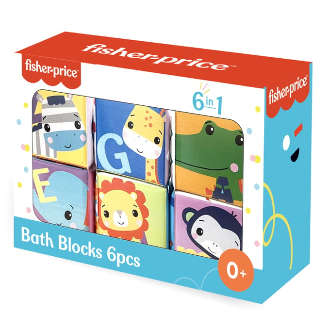 Fisher-Price Baby Bad Blokken 6 Stuks