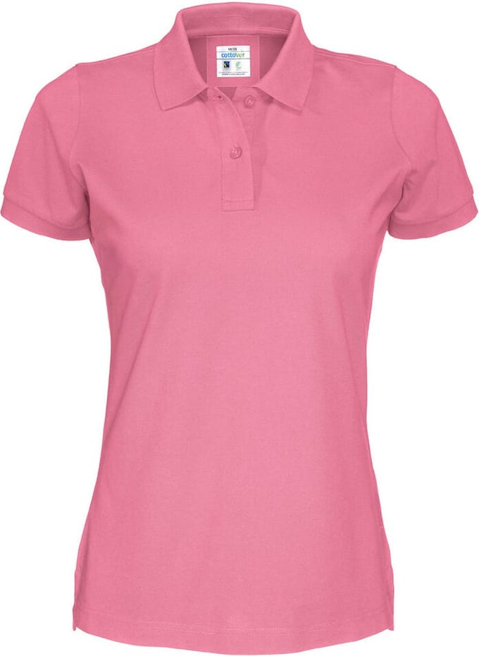 Cottover POLO PIQUE LADY - GOTS GECERTIFICEERD 141005 - Roze - M