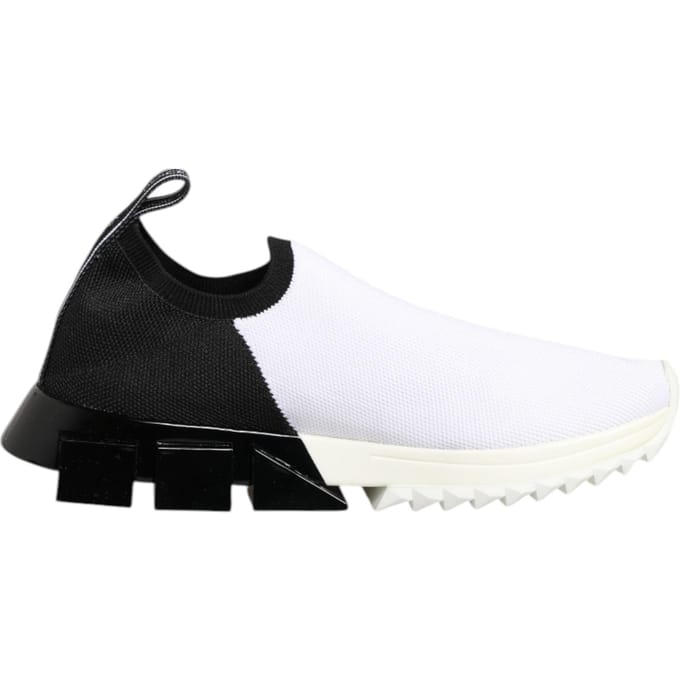 Dolce & Gabbana Witte Zwarte Lage Sorrento Sneakers Schoenen