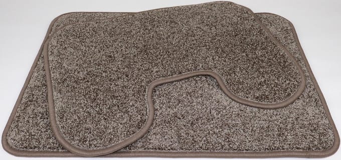 Set - PRIMA - Charmes - Badmat - 50x70cm - en - wc mat - 45x60cm - koffie bruin