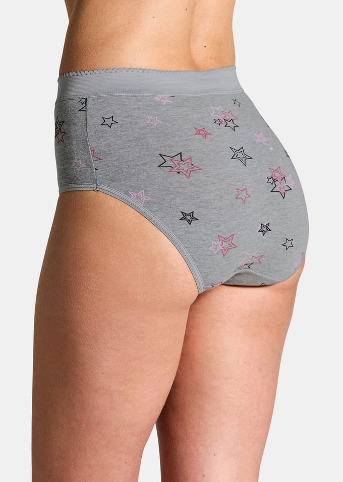Set corrigerende slips van katoen - grijs / roze / wit - Gr. 36 van Goldner Fashion