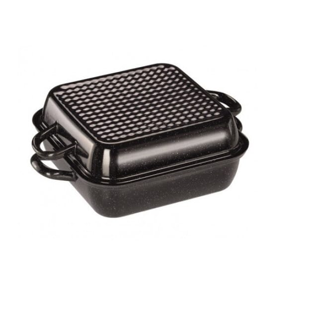 RIESS Braadschaal met deksel - Black - 26x26 cm