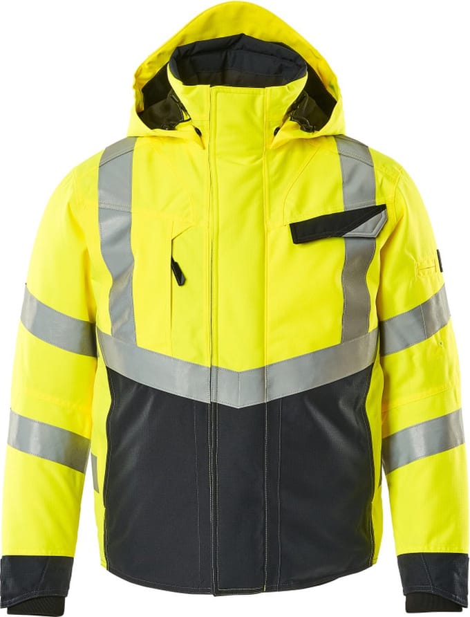 Mascot Safe Supreme Winterjas 15535-231 - hi-vis geel/donkermarine - M