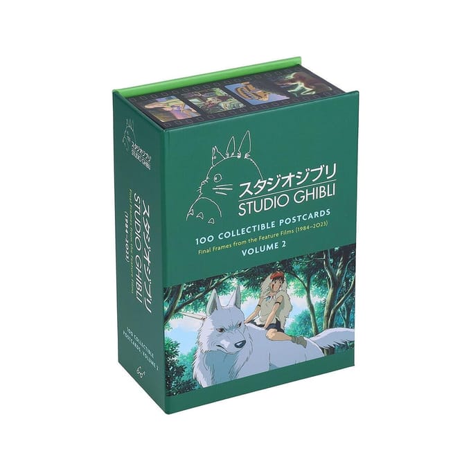 Livre de cartes: Studio Ghibli: 100 Cartes Postales de Collection, Volume 2: Dernières Images des Longs-Métrages (1984–2023) blue