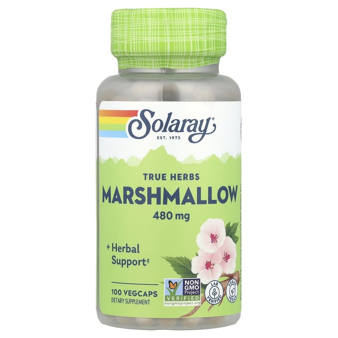 Marshmallow, 480 mg, 100 plantaardige capsules