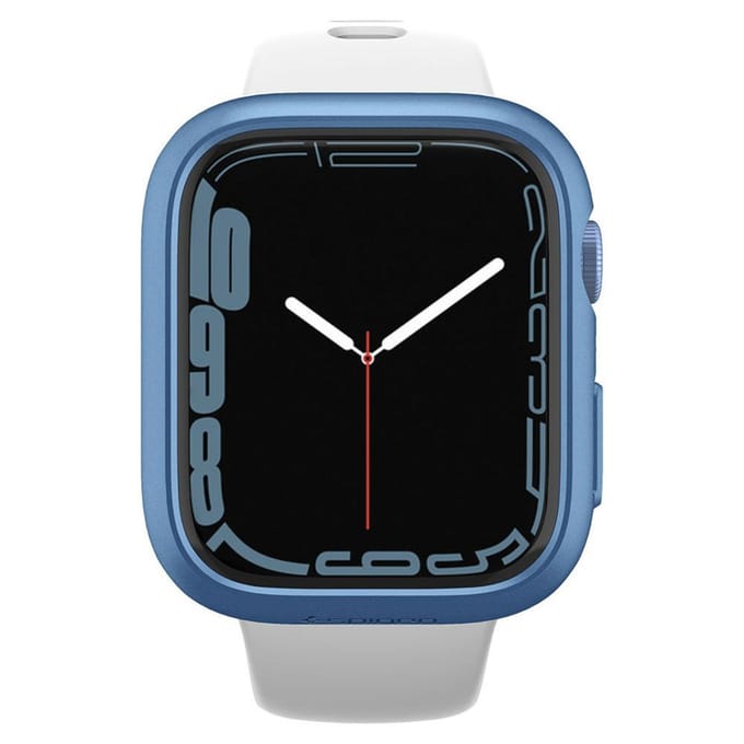 Spigen Thin Fit - Apple Watch 7/8/9 45MM - Hard Case - Plastic Bumper - Blauw