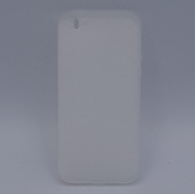 Geschikt voor iPhone 5, 5s, SE – hoes, cover – TPU – effen wit