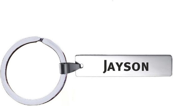 Sleutelhanger Met Naam - Jayson - RVS