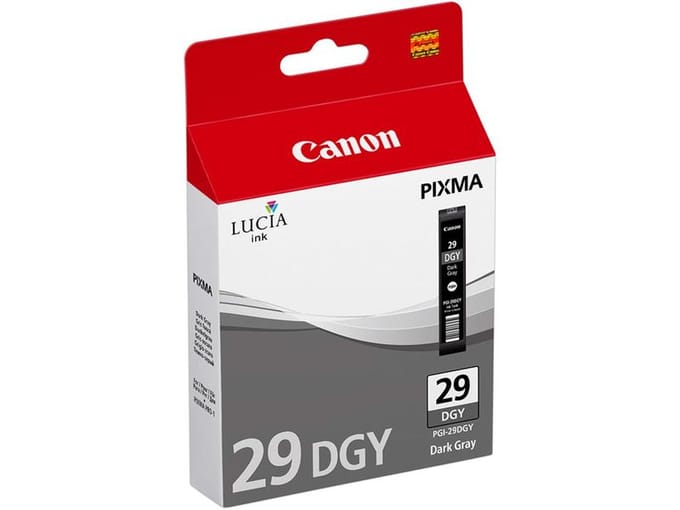 Canon PGI-29DGY donkergrijze inktcartridge voor printers - Officiële Canon inktpatroon voor hoogwaardige afdrukken