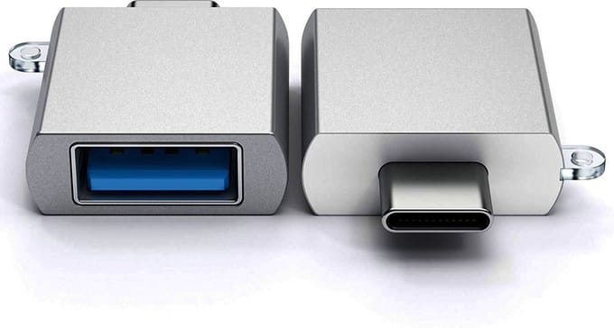 Satechi Type-C USB adapter / USB C Aan USB A - Ruimte Grijs
