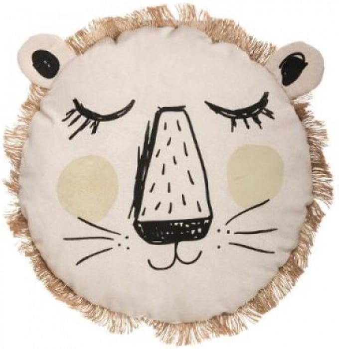 Atmosphera kinderkussen leeuw - 38 cm