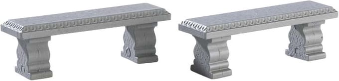 Lemax - Plaza Bench, Set Of 2 uit de 2017 Collectie