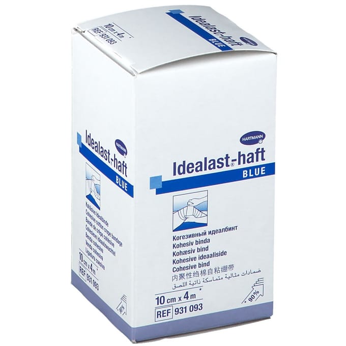 Hartmann Idealast-haft Blauw 10cm x 4m 931093 1 Verband