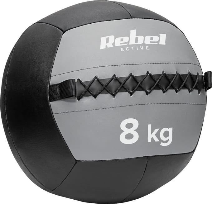 Rebel Active Serie - Medicijnbal - 8 kg - Synthetisch Leer - Ergonomische Grip