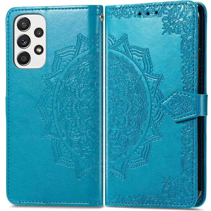 imoshion Hoesje - Geschikt voor Samsung Galaxy A33 - Mandala Bookcase - Turquoise
