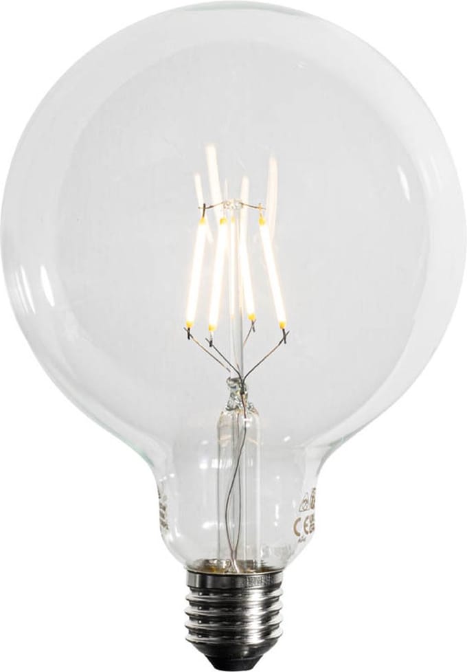 LUEDD E27 3-staps dimbaar LED spiraal filament G125 4W 450 lm 3000K