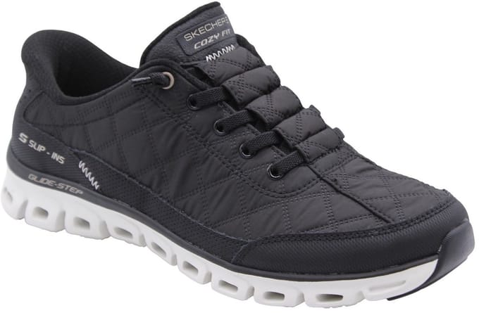 Skechers Dames Slip-ins Glide-Step Cozy Fit Sneaker At Ease 104556 BKNT