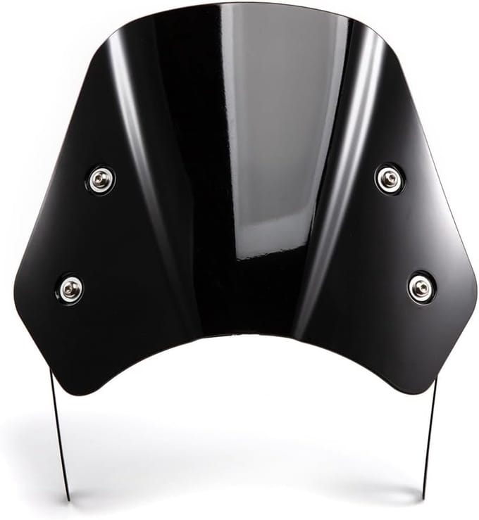 Windshield - Wind Deflector - Motorfiets - 5'' tot 7'' Koplamp (Zwart)