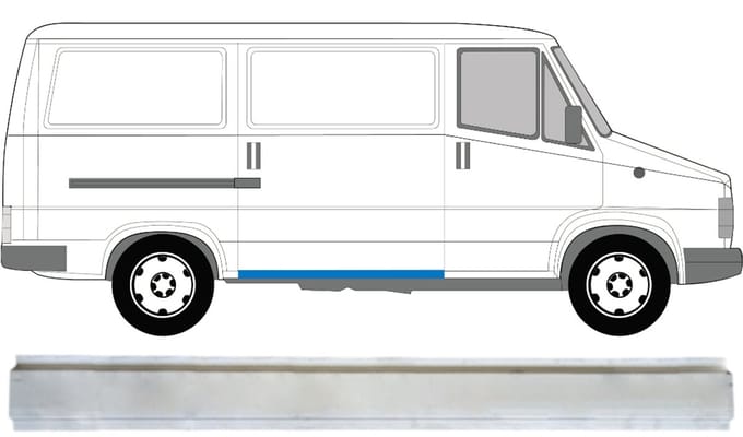 Reparatie dorpel voor Citroen C25 1981-1994 / Links = Rechts (symmetrisch)