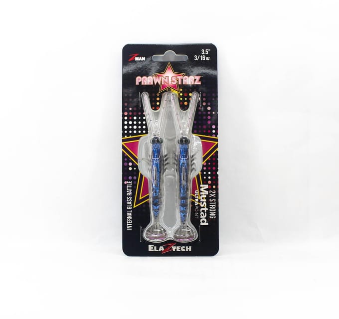 Zman Soft Lure PrawnstarZ 3,5 Inch 2/Pak Witte Garnaal (9064)