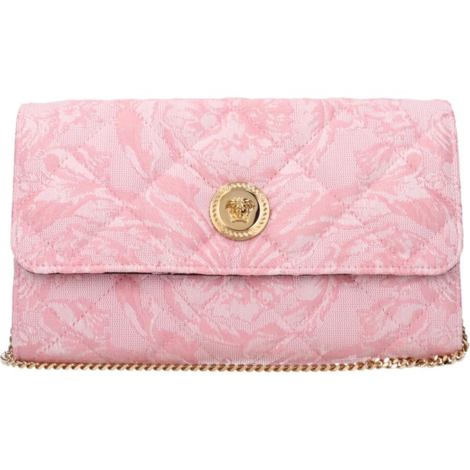 Roze Stoffen Clutch Bag