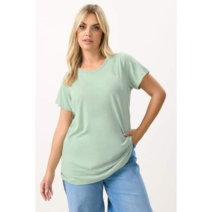 Yours Mintgroen Tshirt Size 50-52